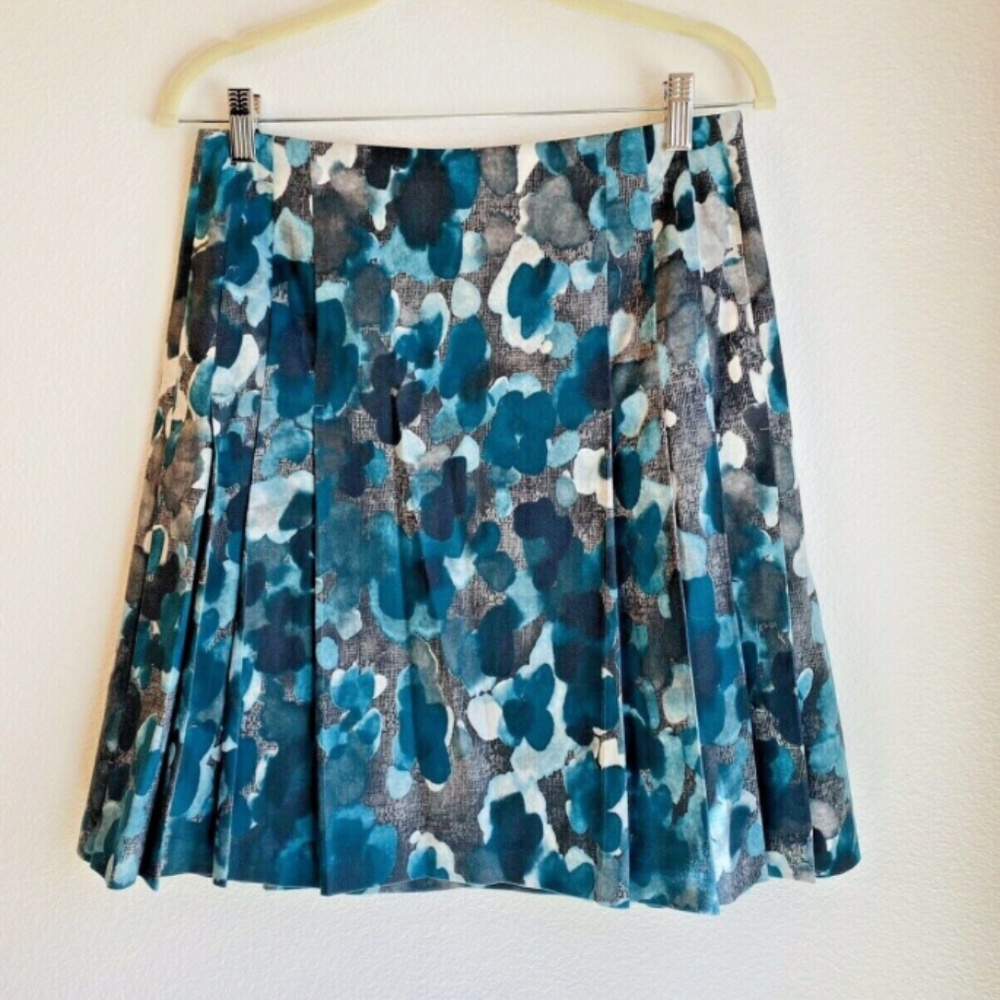Lavia 18 Women's Blue Gray Teal Pleated A Line Mod